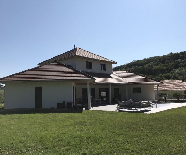 Maison d'habitation charpente bois massif